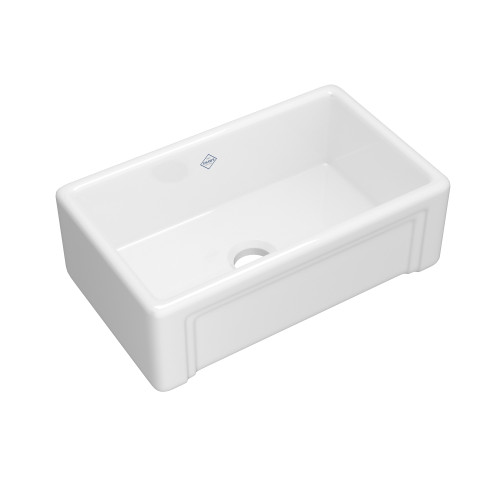 Egerton(TM) 30" Single Bowl Farmhouse Apron Front Fireclay Kitchen Sink