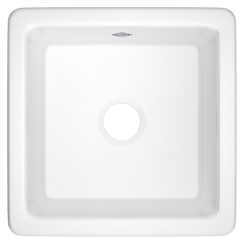Lancaster(TM) 18" Single Bowl Square Fireclay Bar/Food Prep Kitchen Sink