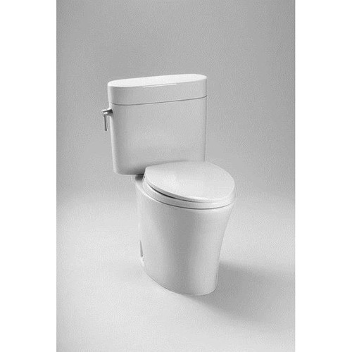 Two Piece Elongated Toilet with Right Hand Trip Lever - Seat Not Included in Cotton Two Piece Elongated Toilet with Right Hand Trip Lever - Seat Not Included in Cotton