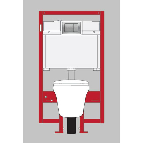 Two Piece Elongated 1.6 GPF Wall Mounted Toilet with Dual Max Flush System, In-Wall Tank System and Copper Supply Line - Seat Not Included in Cotton Two Piece Elongated 1.6 GPF Wall Mounted Toilet with Dual Max Flush System, In-Wall Tank System and Copper Supply Line - Seat Not Included in Cotton