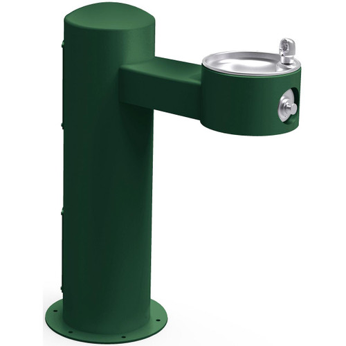 Outdoor Ada Pedestal Fountain Non-Filtered Non-Refrigerated Freeze Resistant Evergreen in Evergreen