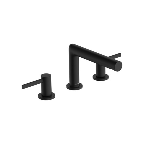 Zesis S Widespread Faucet 100 With Pop-Up Drain, 1.2 Gpm in Matte Black