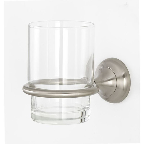 Transitional Tumbler Holder in Satin Nickel Transitional Tumbler Holder in Satin Nickel