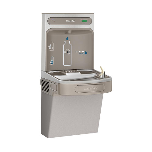 Ezh2O Bottle Filling Station With Single Ada Cooler Filtered Refrigerated Light Gray