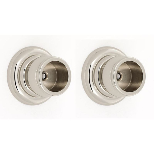 Shower Rod Brackets Transitional 2-in in Polished Nickel