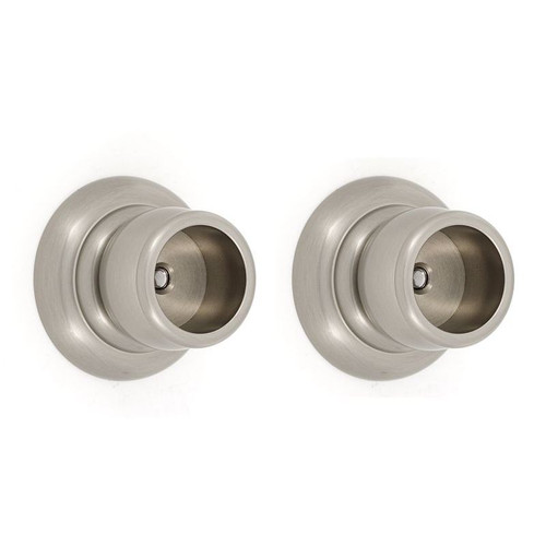 Shower Rod Brackets Transitional 2-in in Satin Nickel