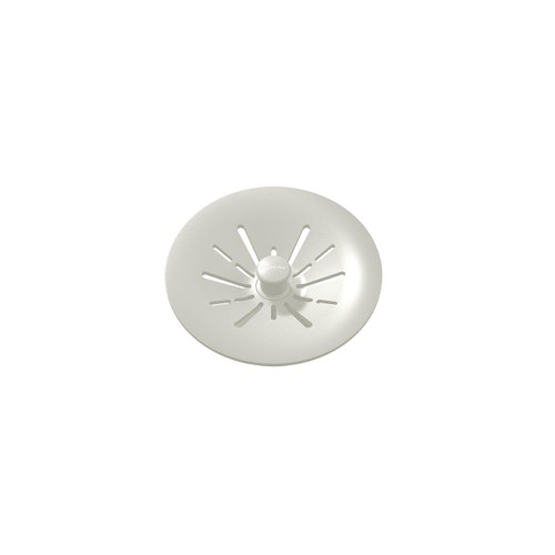 Quartz Perfect Drain 3-1/2" Removable Polymer Basket Strainer And Rubber Stopper Parchment