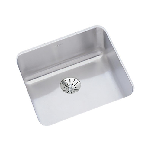 Lustertone Classic Stainless Steel 14-1/2" X 14-1/2" X 5-1/2" Single Bowl Undermount Ada Sink W/Perfect Drain(R)