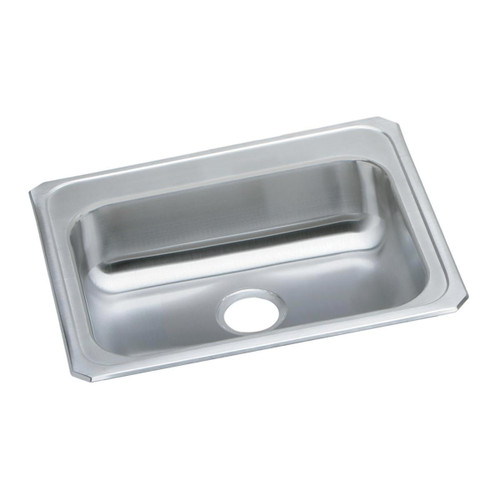Celebrity Stainless Steel 25" X 21-1/4" X 5-3/8", 0-Hole Single Bowl Drop-In Sink in Brushed Satin
