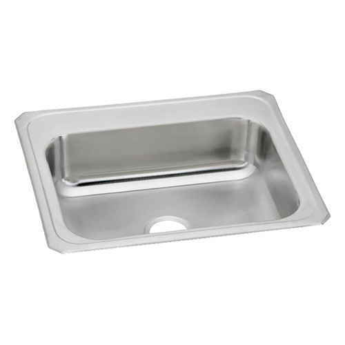 Celebrity Stainless Steel 25" X 22" X 7", 0-Hole Single Bowl Drop-In Sink in Brushed Satin
