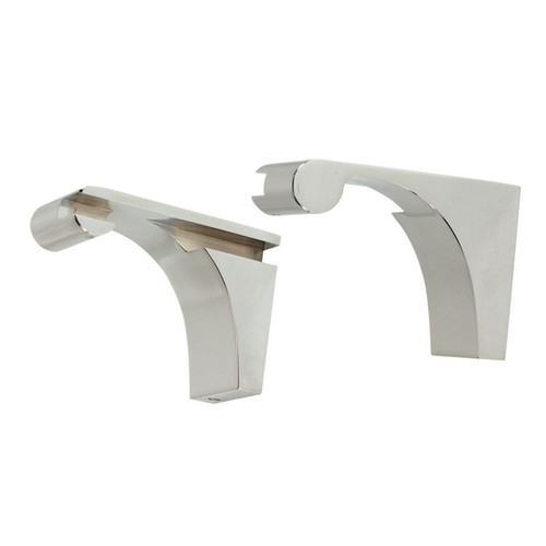 Shelf Brackets Transitional in Polished Chrome Shelf Brackets Transitional in Polished Chrome