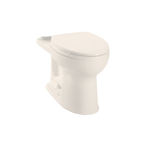 Elongated Toilet Bowl with SanaGloss Ceramic Glaze - Seat Not Included in Sedona Beige