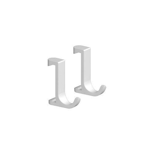 Wallstoris Towel Hook- Slim in Matte White