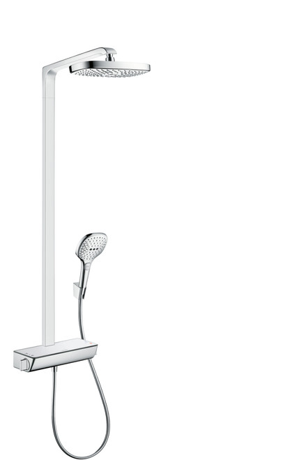 Raindance Select E Showerpipe 300 2-Jet, 2.0 Gpm In White/Chrome