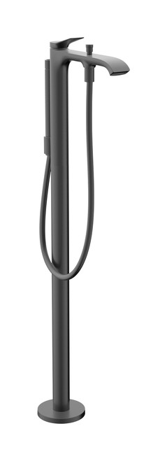Vivenis Freestanding Tub Filler Trim With 1.75 Gpm Handshower in Brushed Black Chrome