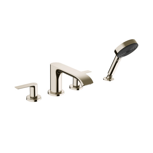 Vivenis 4-Hole Roman Tub Set Trim With 1.75 Gpm Handshower in Polished Nickel
