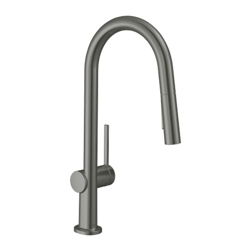 Talis N Higharc Kitchen Faucet, A-Style, 2-Spray Pull-Down, 1.75 Gpm in Brushed Black Chrome
