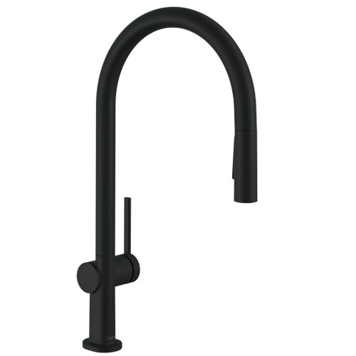 Talis N Higharc Kitchen Faucet, O-Style 2-Spray Pull-Down, 1.75 Gpm in Matte Black