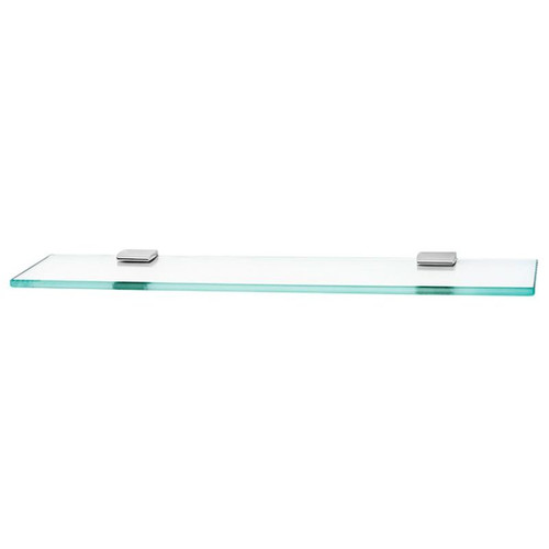 Alno Manhattan A7450-24-PC 24-in Glass Shelf with Brackets Modern in Polished Chrome Alno Manhattan A7450-24-PC 24-in Glass Shelf with Brackets Modern in Polished Chrome
