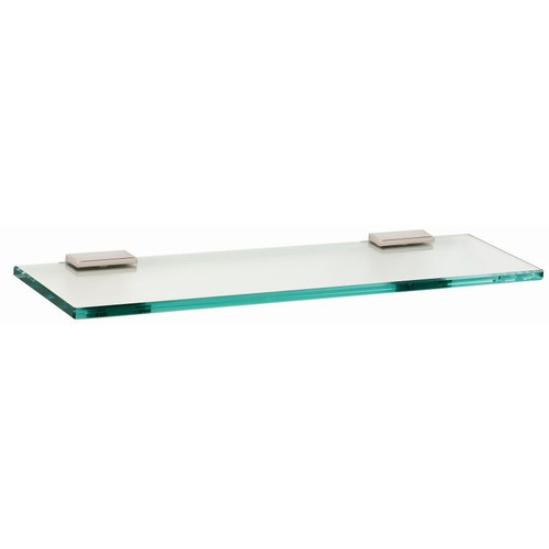 Alno Arch A7550-18-PN 18-in Glass Shelf with Brackets Modern in Polished Nickel Alno Arch A7550-18-PN 18-in Glass Shelf with Brackets Modern in Polished Nickel