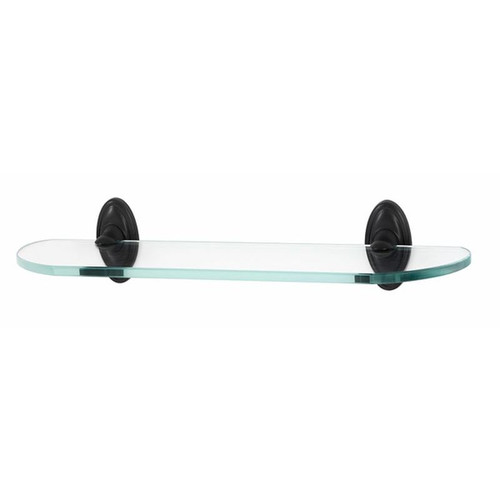 Alno Classic Traditional A8050-18-BRZ 18-in Glass Shelf with Brackets Traditional in Bronze Alno Classic Traditional A8050-18-BRZ 18-in Glass Shelf with Brackets Traditional in Bronze