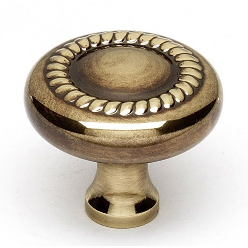 Rope A812-14-PA Knob Traditional 1-1/4-in in Polished Antique Rope A812-14-PA Knob Traditional 1-1/4-in in Polished Antique
