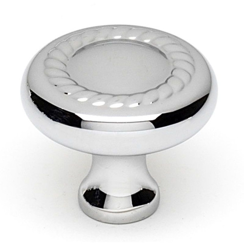 Rope A812-38-PC Knob Traditional 1-1/2-in in Polished Chrome Rope A812-38-PC Knob Traditional 1-1/2-in in Polished Chrome