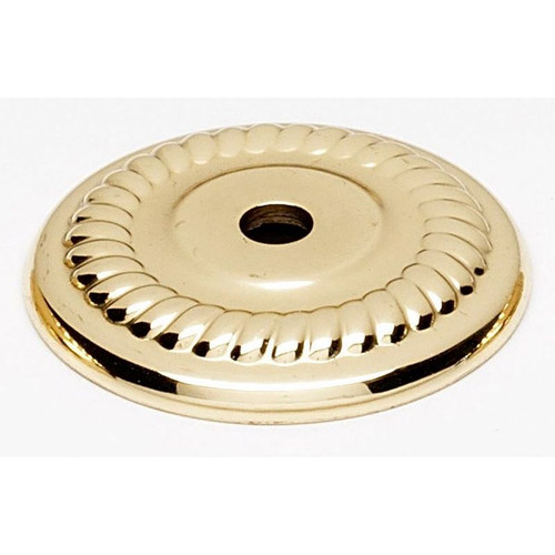 Backplate Traditional 1-1/4-in in Polished Brass Backplate Traditional 1-1/4-in in Polished Brass