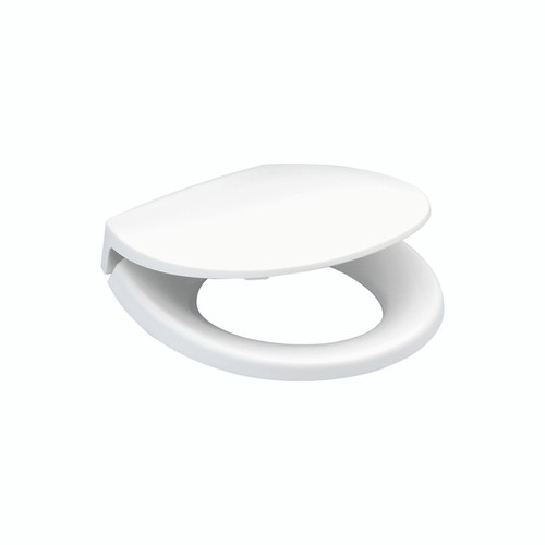 Round Closed-Front Toilet Seat and Lid in Cotton