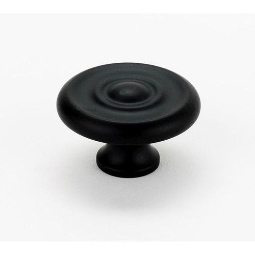Alno Rope A817-38-MB Knob Traditional 1-1/2-in in Matte Black Alno Rope A817-38-MB Knob Traditional 1-1/2-in in Matte Black
