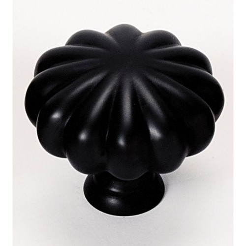 Rope A819-35-MB Knob Traditional 1-1/2-in in Matte Black Rope A819-35-MB Knob Traditional 1-1/2-in in Matte Black