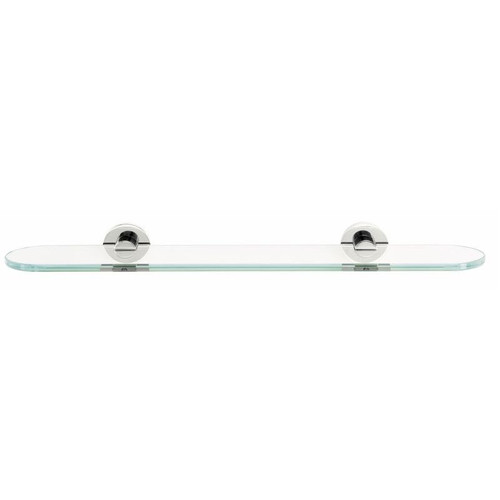 Alno Contemporary I A8350-24-PC 24-in Glass Shelf with Brackets Modern in Polished Chrome Alno Contemporary I A8350-24-PC 24-in Glass Shelf with Brackets Modern in Polished Chrome