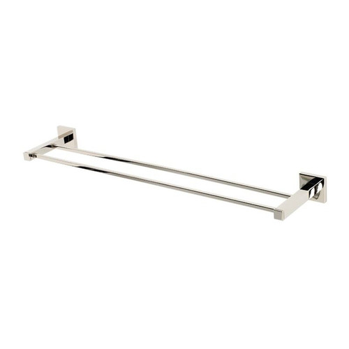 Alno Contemporary II A8425-24-PN Double Towel Bar Modern in Polished Nickel Alno Contemporary II A8425-24-PN Double Towel Bar Modern in Polished Nickel