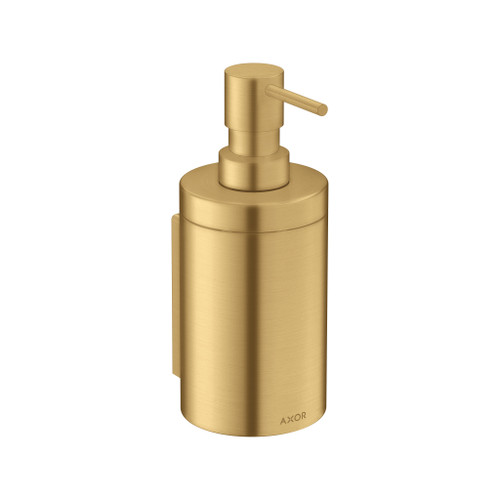 Universal Circular Soap Dispenser in Brushed Gold Optic
