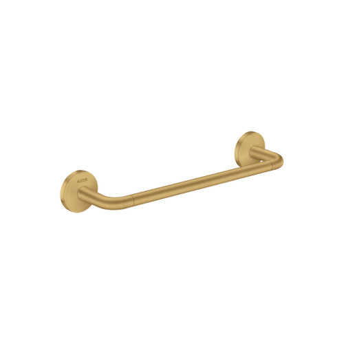 Universal Circular Towel Bar, 12" in Brushed Gold Optic