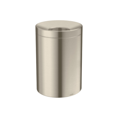 Universal Circular Waste Bin in Brushed Nickel