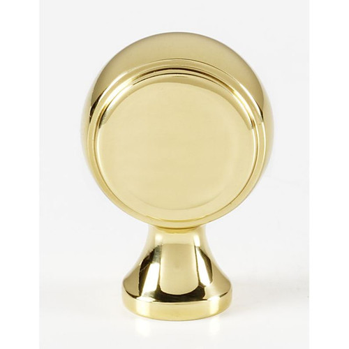 Knob Transitional 7/8-in in Polished Brass