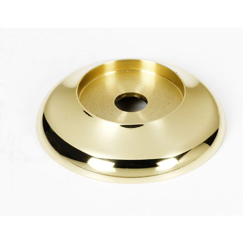 Backplate Transitional 1-1/4-in in Polished Brass