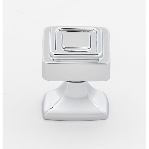 Alno Cube A985-1-PC Knob Modern 1-in in Polished Chrome