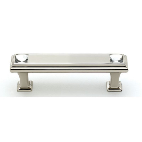 Crystal C213-3-PN Pull Traditional in Polished Nickel