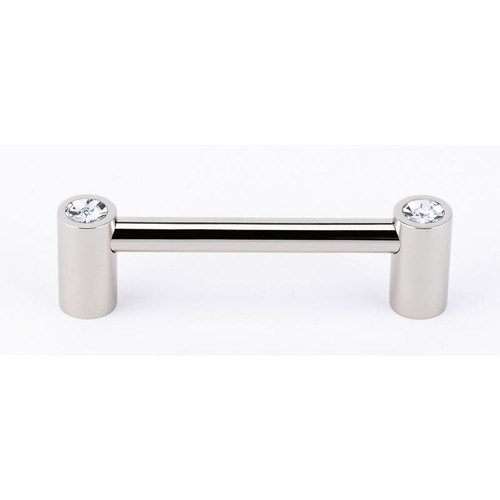 Alno Contemporary Crystal C715-35-PN Crystal Pull Modern in Polished Nickel Alno Contemporary Crystal C715-35-PN Crystal Pull Modern in Polished Nickel