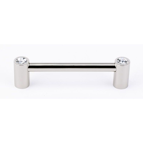 Alno Contemporary Crystal C715-4-PN Crystal Pull Modern in Polished Nickel Alno Contemporary Crystal C715-4-PN Crystal Pull Modern in Polished Nickel