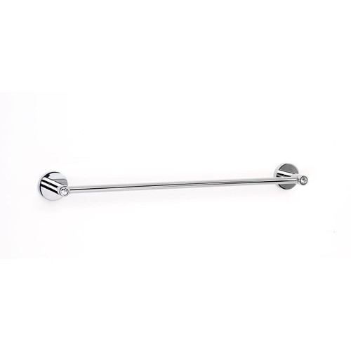 Alno Contemporary I Crystal C8320-18-PC Modern Towel Bar in Polished Chrome Alno Contemporary I Crystal C8320-18-PC Modern Towel Bar in Polished Chrome