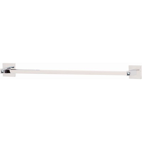 Alno Contemporary II Crystal C8420-24-PC Modern Towel Bar in Polished Chrome Alno Contemporary II Crystal C8420-24-PC Modern Towel Bar in Polished Chrome