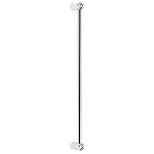 Alno Contemporary Crystal CD715-12-PC Appliance Pull Modern in Polished Chrome Alno Contemporary Crystal CD715-12-PC Appliance Pull Modern in Polished Chrome
