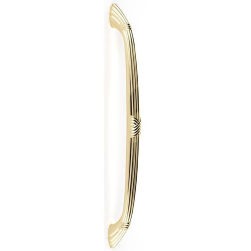 Alno Ribbon & Reed D112-18-PB Appliance Pull Traditional in Polished Brass Alno Ribbon & Reed D112-18-PB Appliance Pull Traditional in Polished Brass