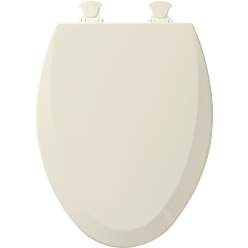 1500EC 346 Wood Elongated Toilet Seat in Biscuit