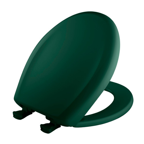 Plastic Round Slow-Close Toilet Seat in Rain Forest Plastic Round Slow-Close Toilet Seat in Rain Forest