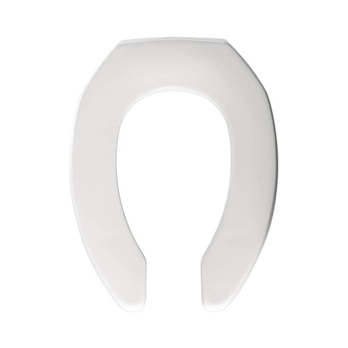 Commercial 2155SSCT 000 Plastic Elongated Toilet Seat in White
