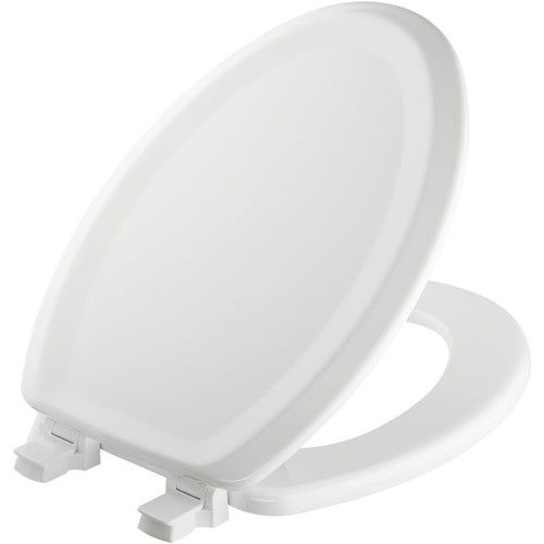Bemis 125EC 000 Wood Elongated Toilet Seat in White Bemis 125EC 000 Wood Elongated Toilet Seat in White